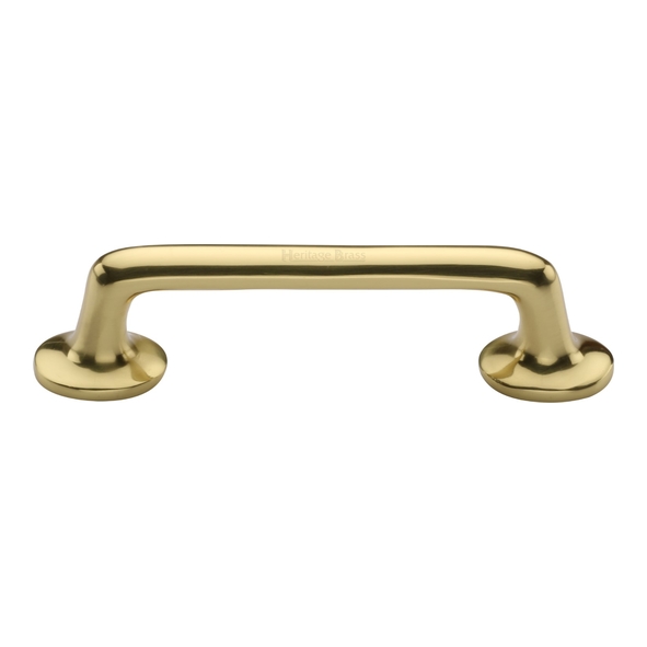 C0376 96-PB • 096 x 127 x 32mm • Polished Brass • Heritage Brass Traditional Cabinet Pull Handle